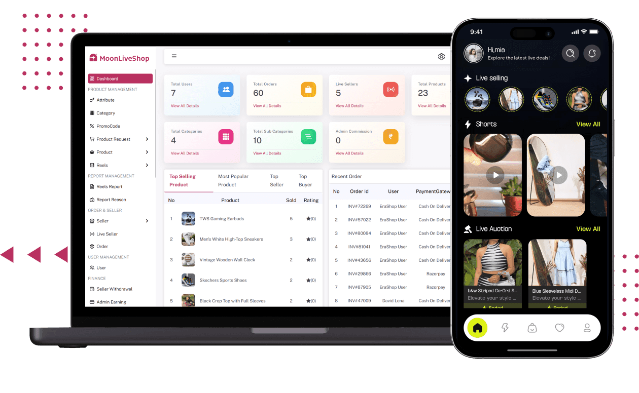 MoonLiveShop Platform Overview