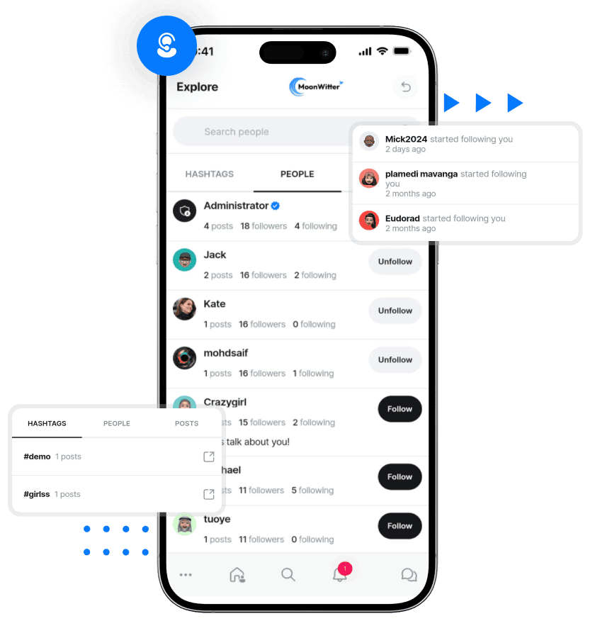 MoonWitter Admin Panel